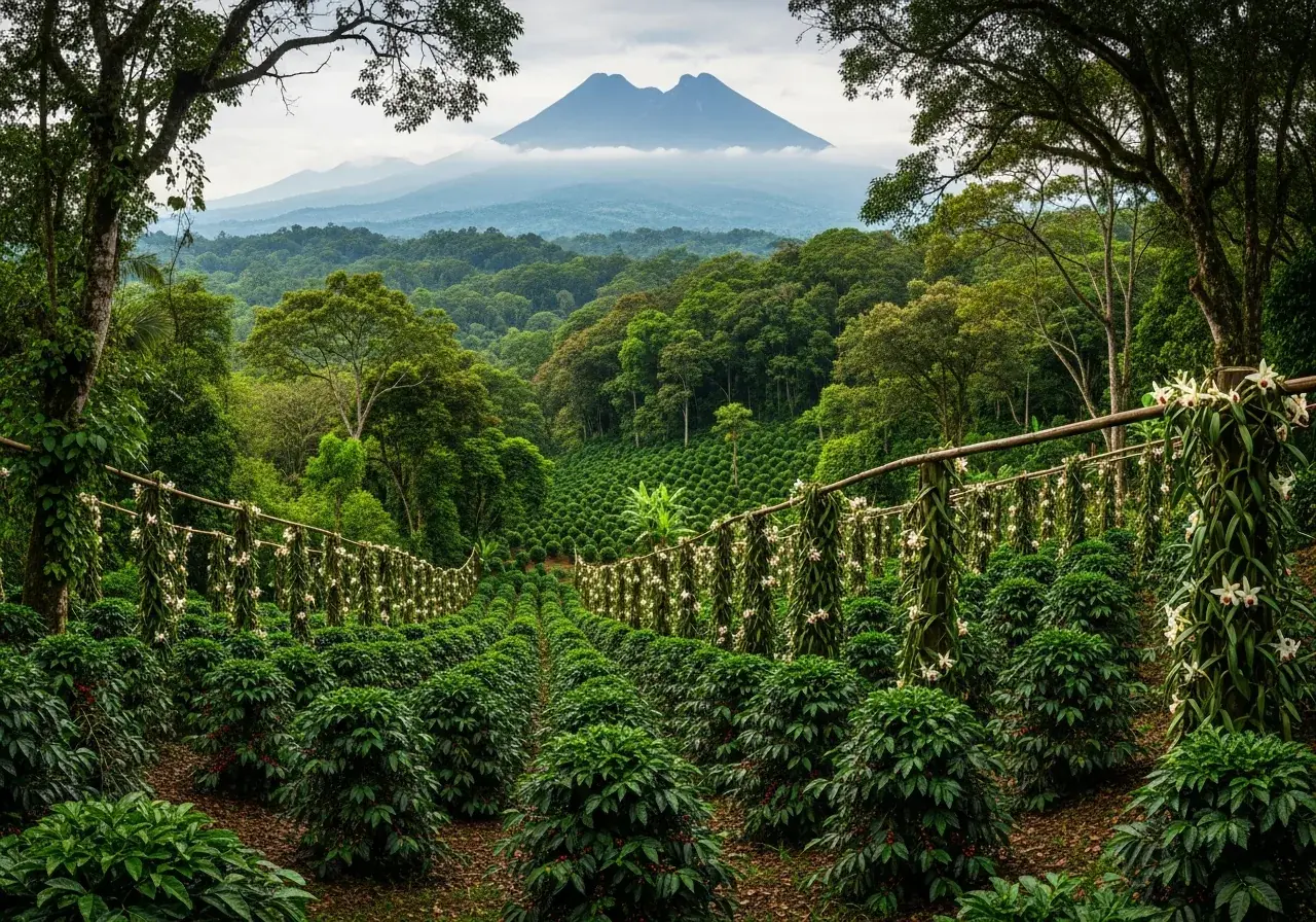 Tropische Landschaft in Veracruz, Mexiko