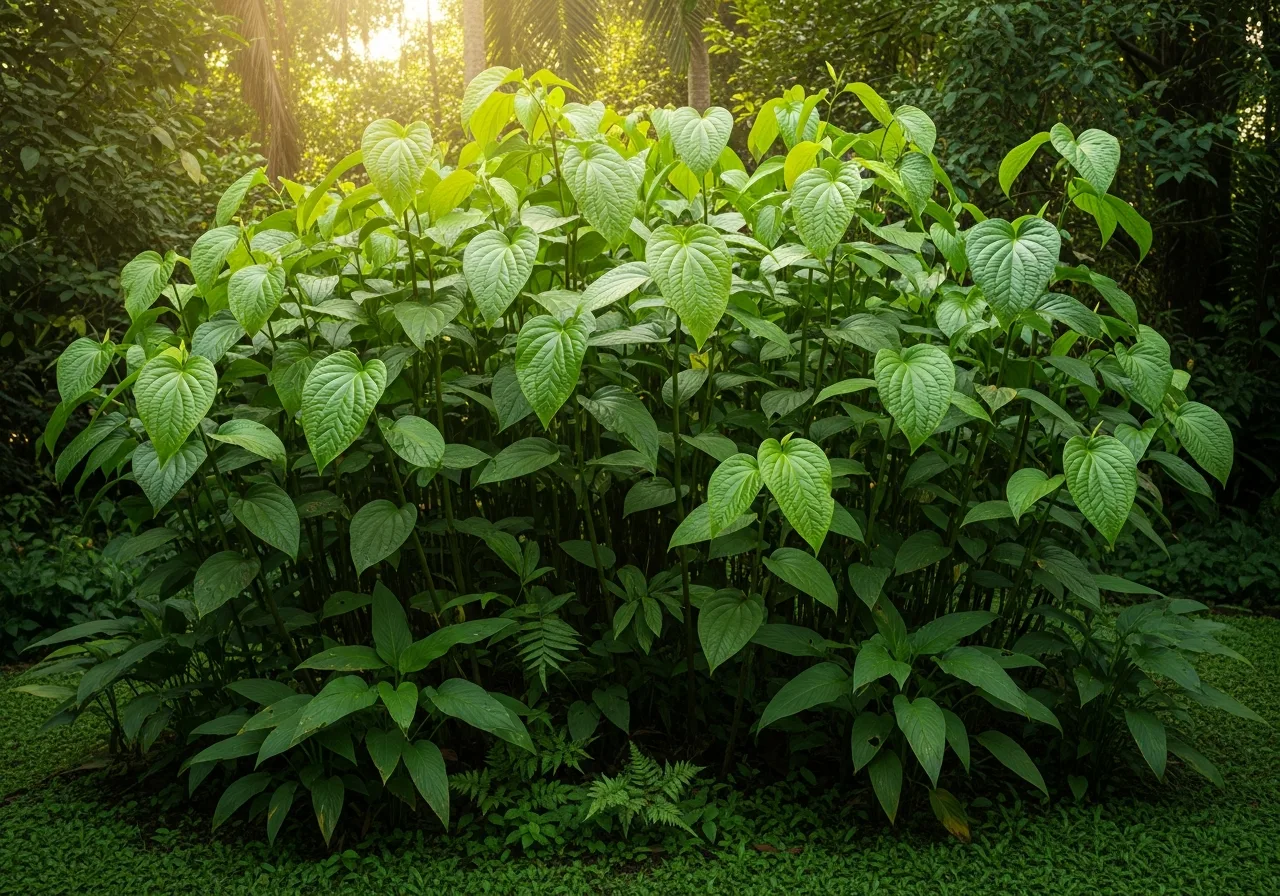 Acuyo-Pflanze im tropischen Garten