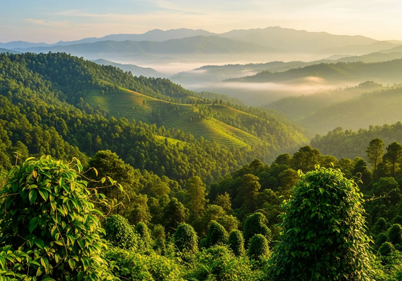 Bergwälder im östlichen Himalaya