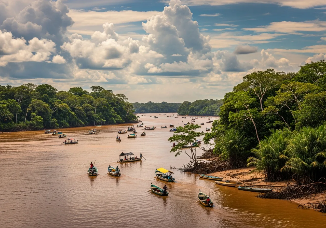 Amazonas-Delta bei Belém, Brasilien