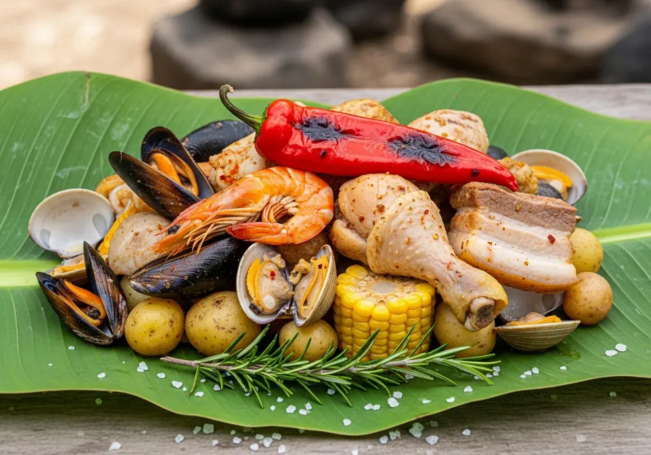 Chilenisches Curanto mit Chiloé-Pfeffer