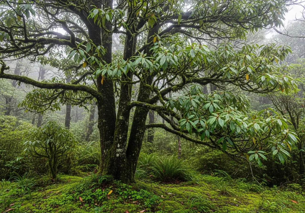 Drimys-winteri-Baum im Regenwald