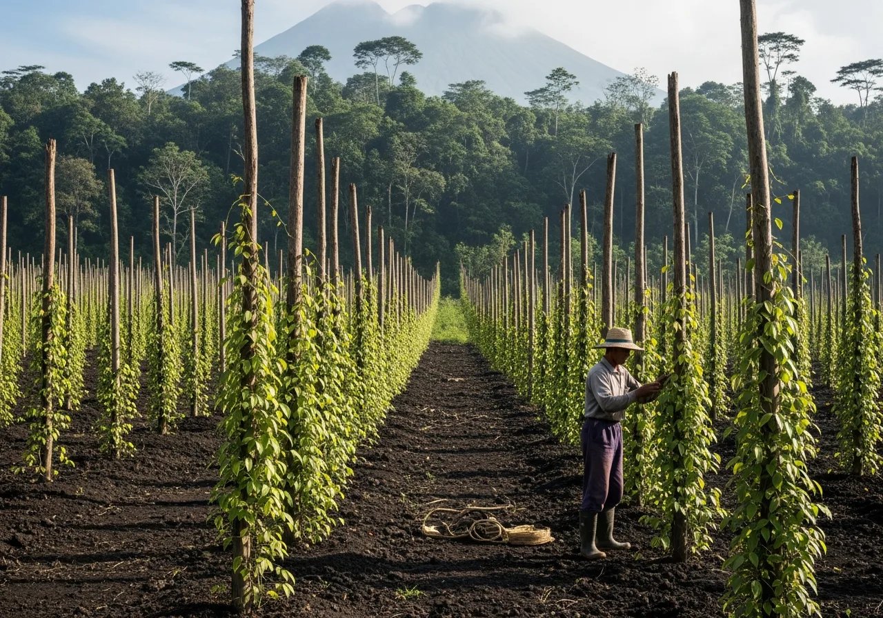 Pfefferplantage auf Java