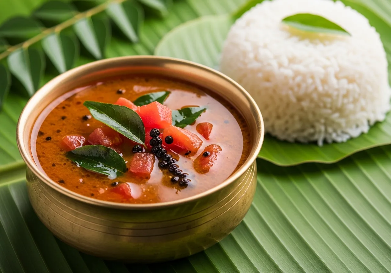 Südindisches Rasam mit Pfeffer