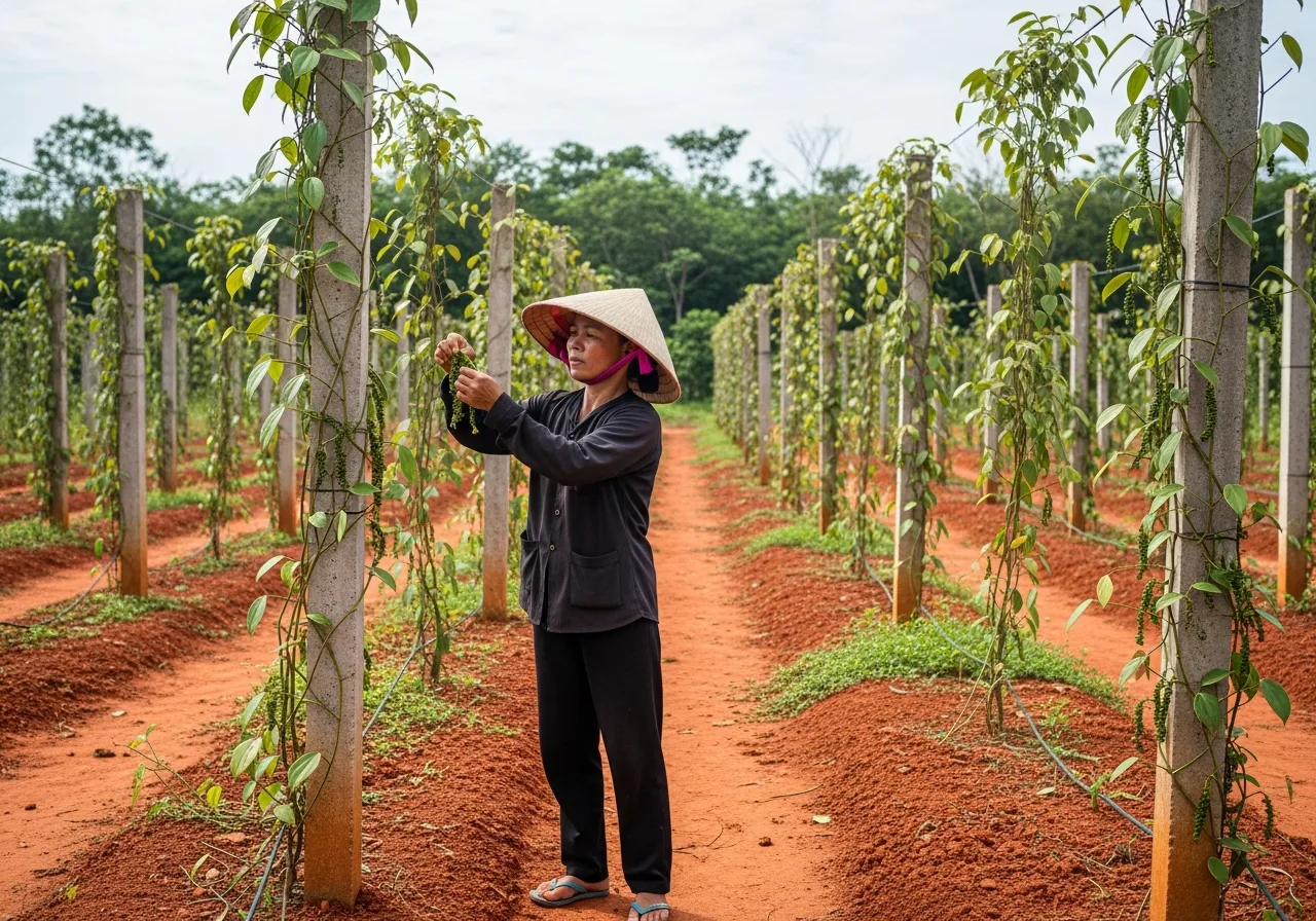 Pfefferfarm auf Phu Quoc