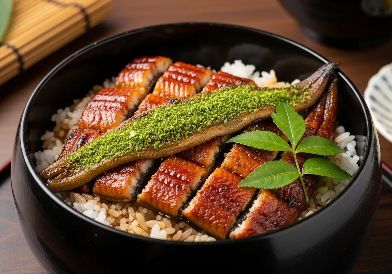 Japanisches Unagi mit Sansho-Pfeffer