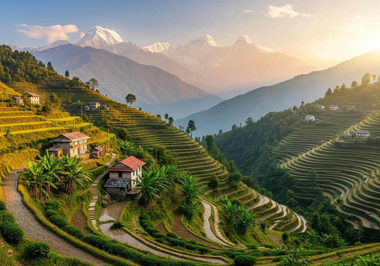 Himalaya-Ausläufer in Nepal
