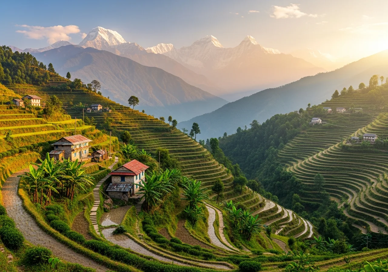 Himalaya-Ausläufer in Nepal