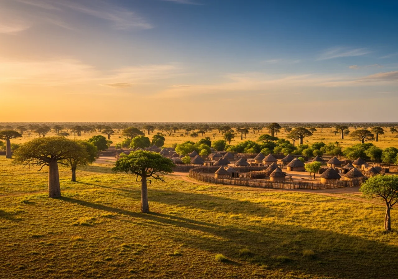 Westafrikanische Savannenlandschaft