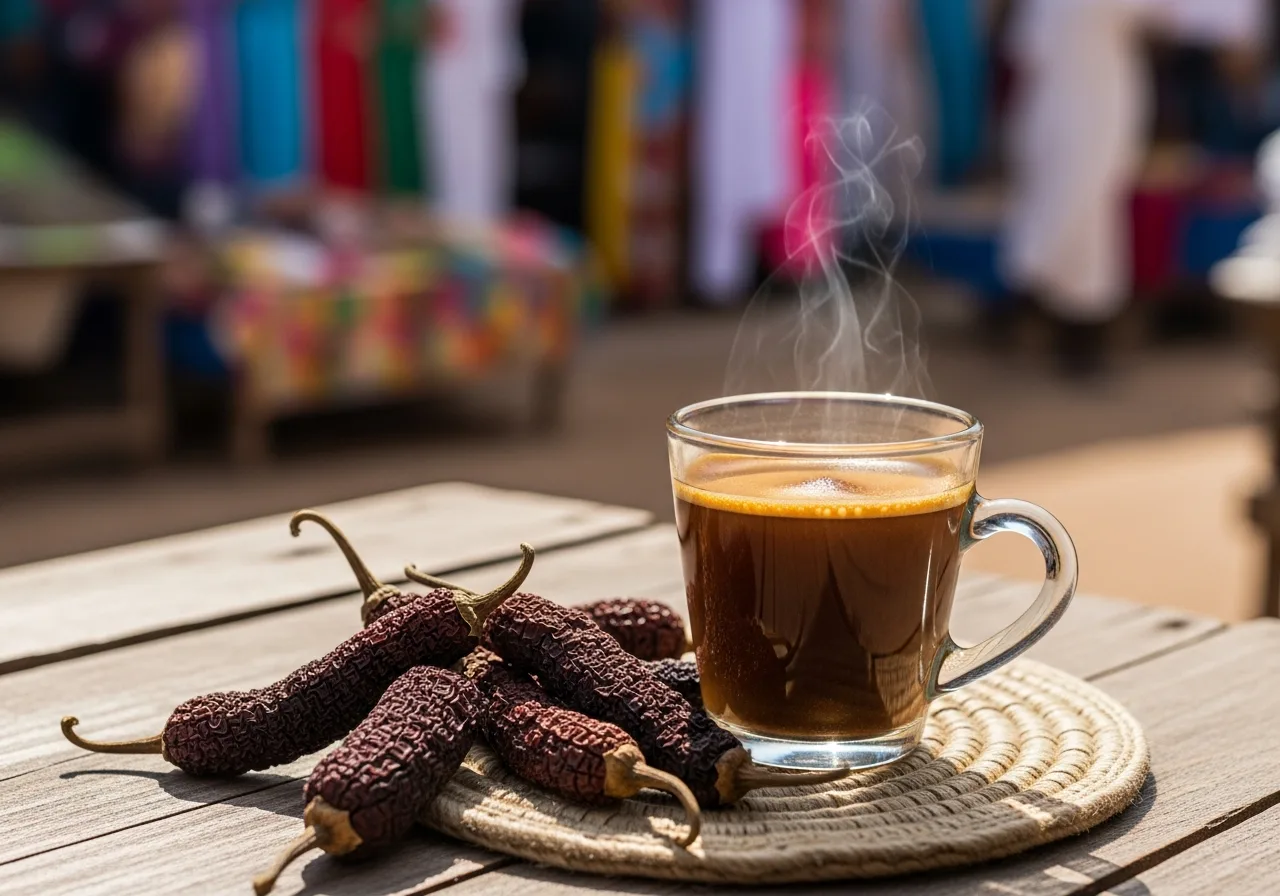 Café Touba mit Selimskörner