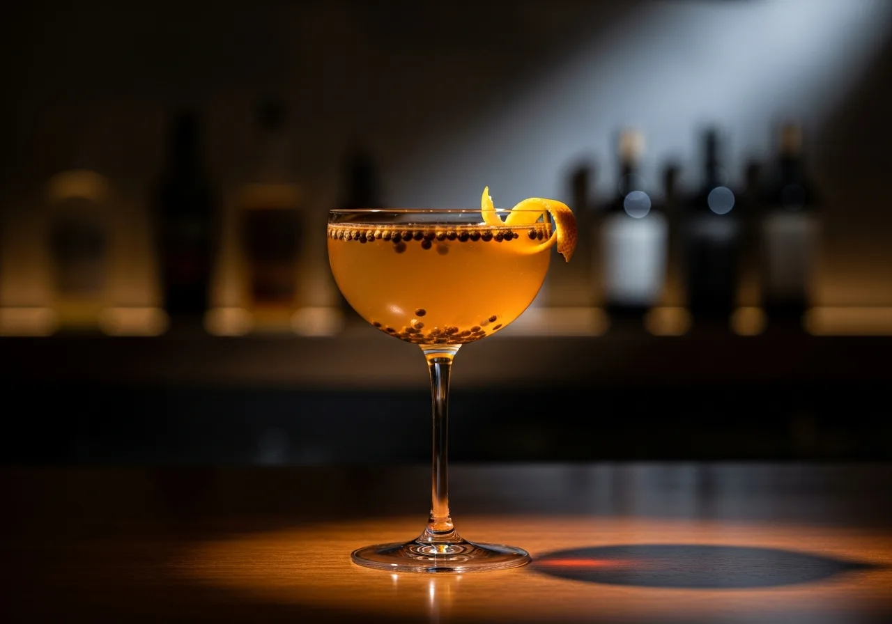 Kreativ-Cocktail mit Timut-Pfeffer