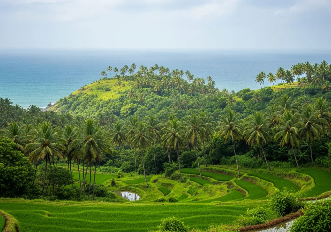 Konkan-Küste in Maharashtra, Indien