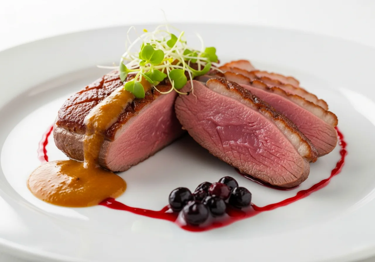 Entenbrust mit Voatsiperifery-Pfeffersauce