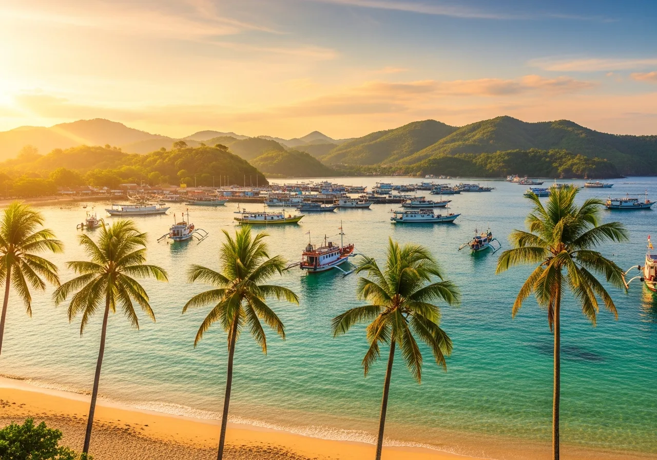 Küstenlandschaft der Insel Bangka, Indonesien